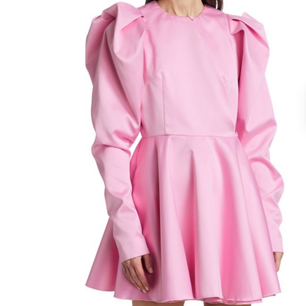 ROTATE BIRGER CHRISTENSEN
Pauline Puff-Sleeve Satin Mini Dress